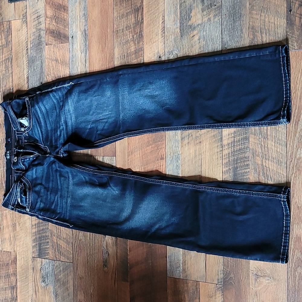 Buckle Black Bootleg Jeans 32L